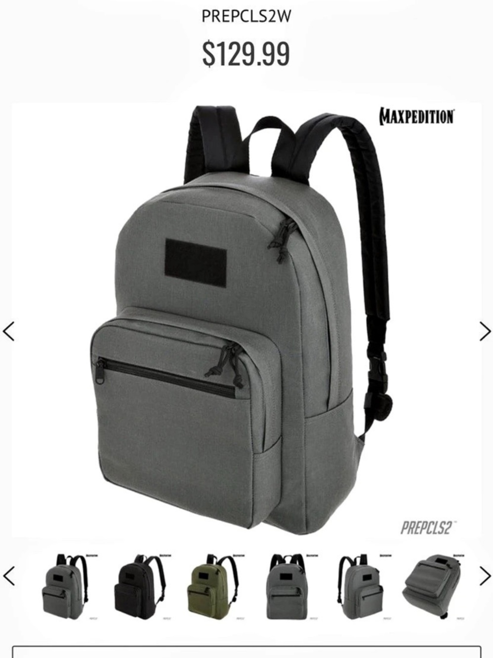 Maxpedition Prepared Citizen Classic V2.0 Backpack Gray